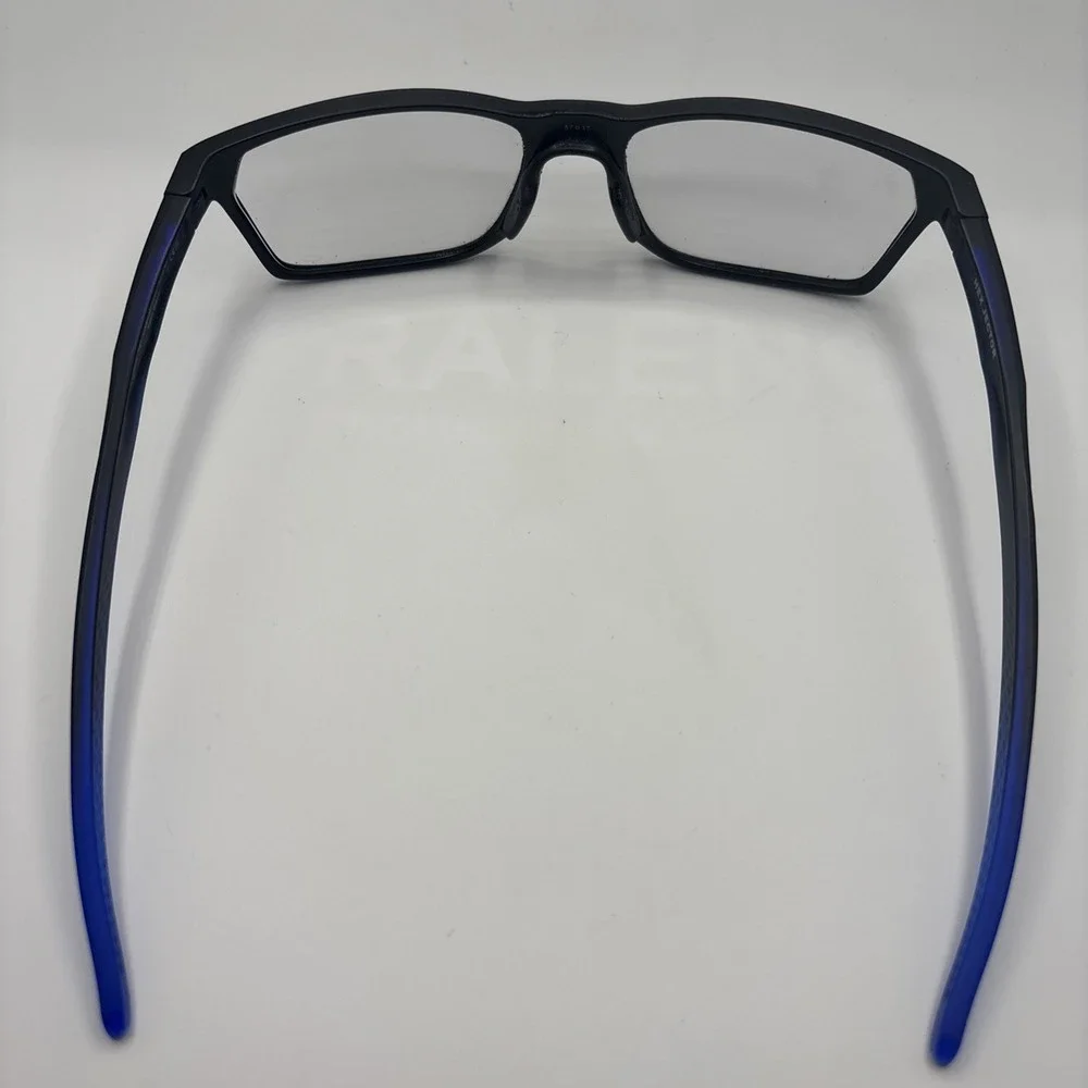 Oakley Hex Jector OX8032-1057 Satin Black/Blue Eyeglasses Frame 57-17-141 #C428